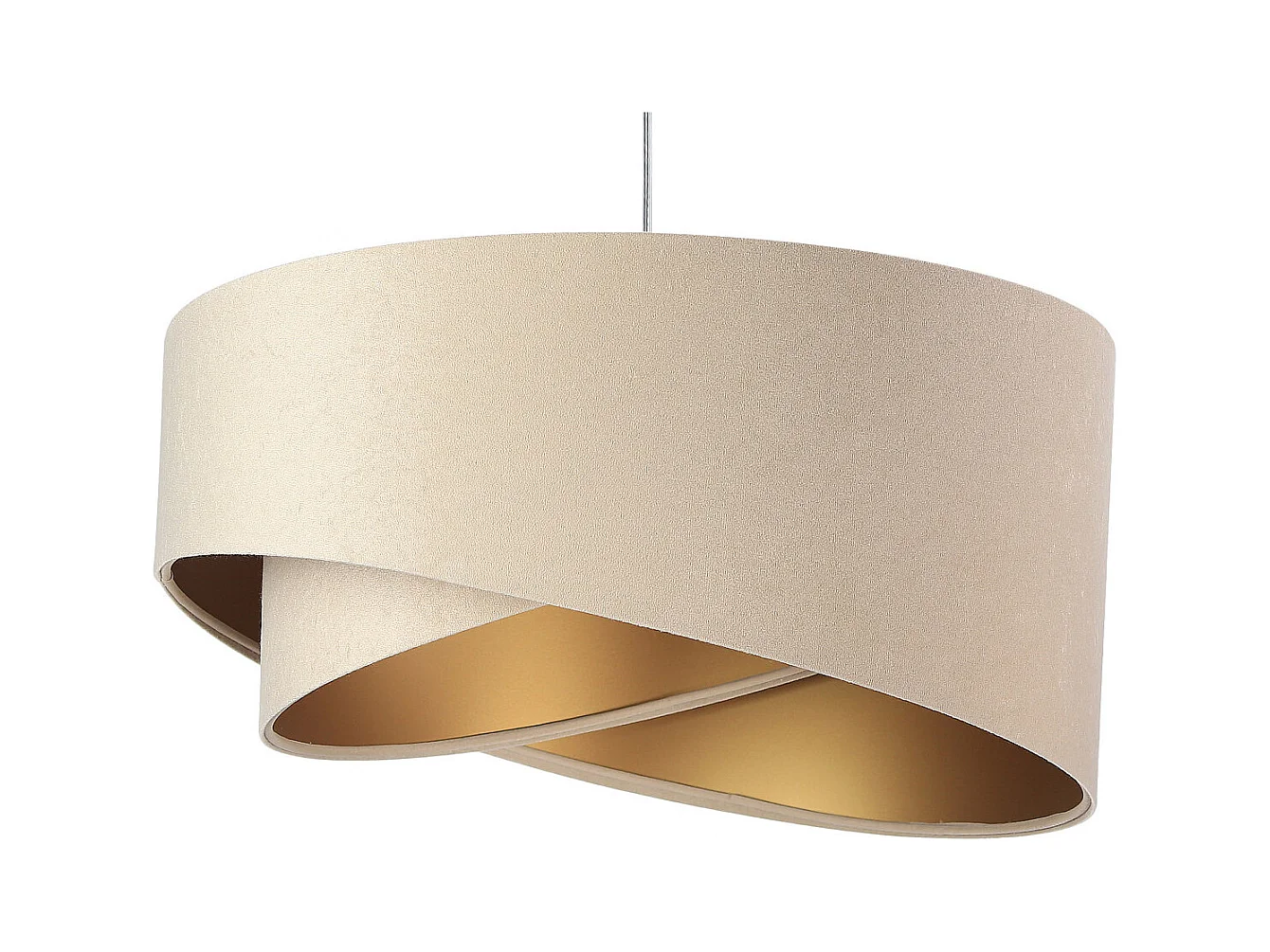 Hängeleuchte Galaxy Velour Beige Gold