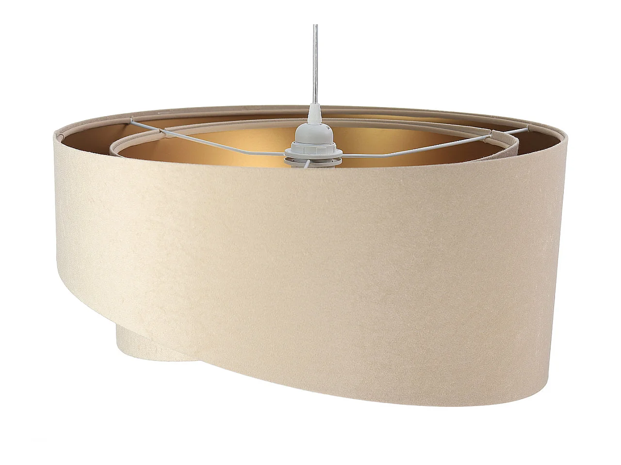 Hängeleuchte Galaxy Velour Beige Gold