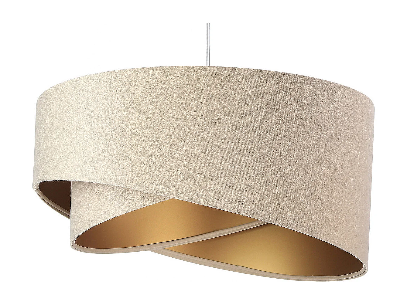 Suspension Galaxy Velour Beige Gold