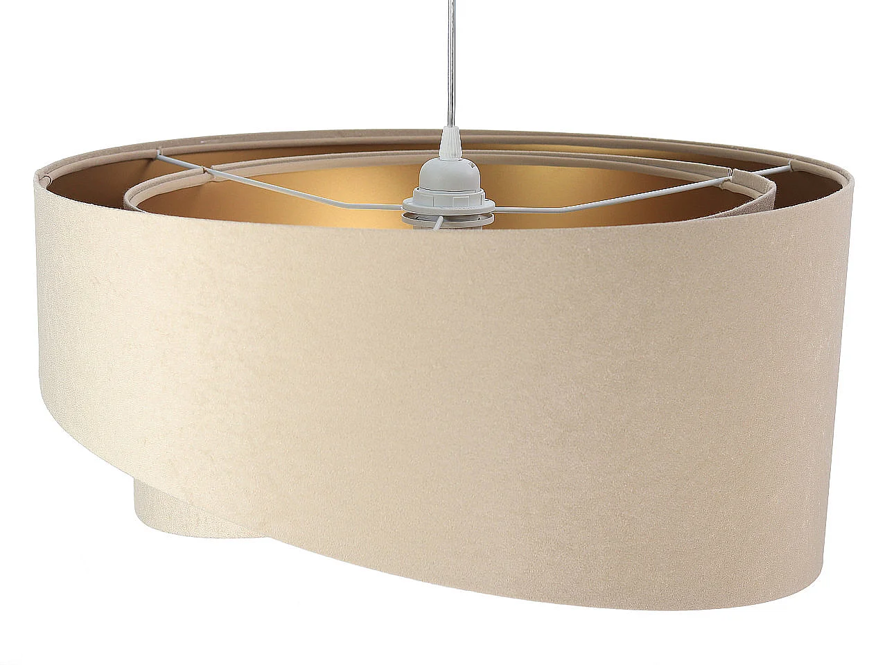 Suspension Galaxy Velour Beige Gold