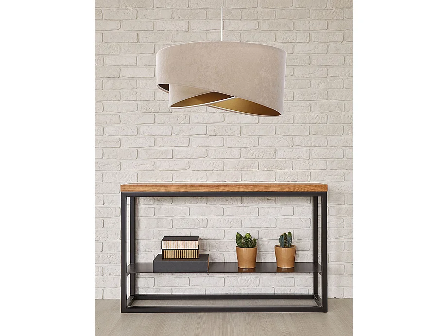 Suspension Galaxy Velour Beige Gold