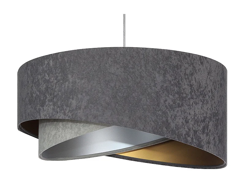 Hängeleuchte Galaxy Velour 50 cm Grau