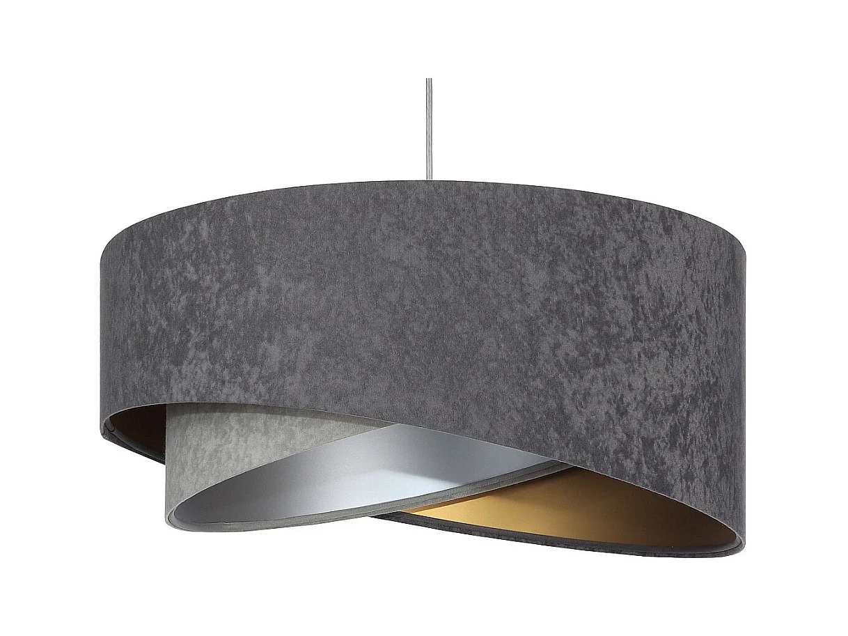 Suspension Galaxy Velour 50 cm Gris