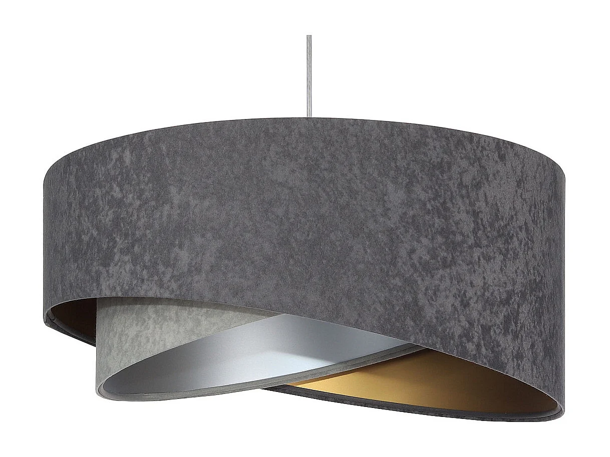 Suspension Galaxy Velour 50 cm Gris