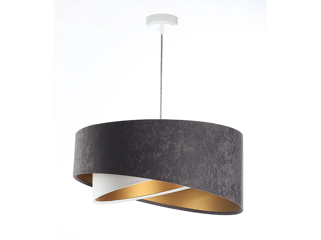 Hängeleuchte Galaxy Velour 50 cm Grau