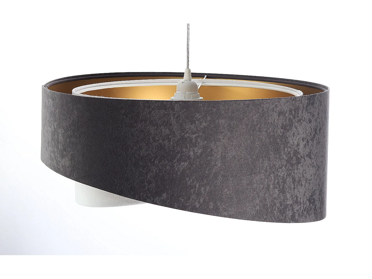 Hängeleuchte Galaxy Velour 50 cm Grau