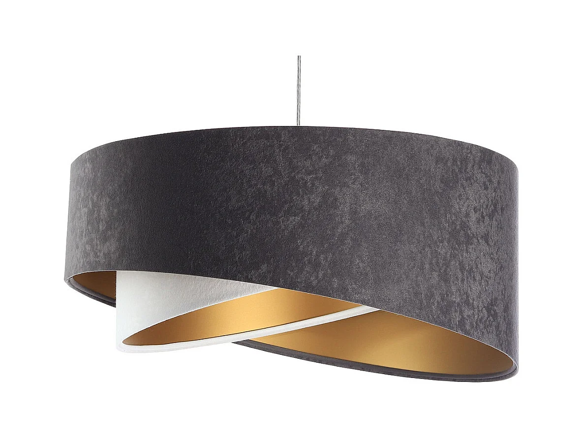 Suspension Galaxy Velour 50 cm Gris