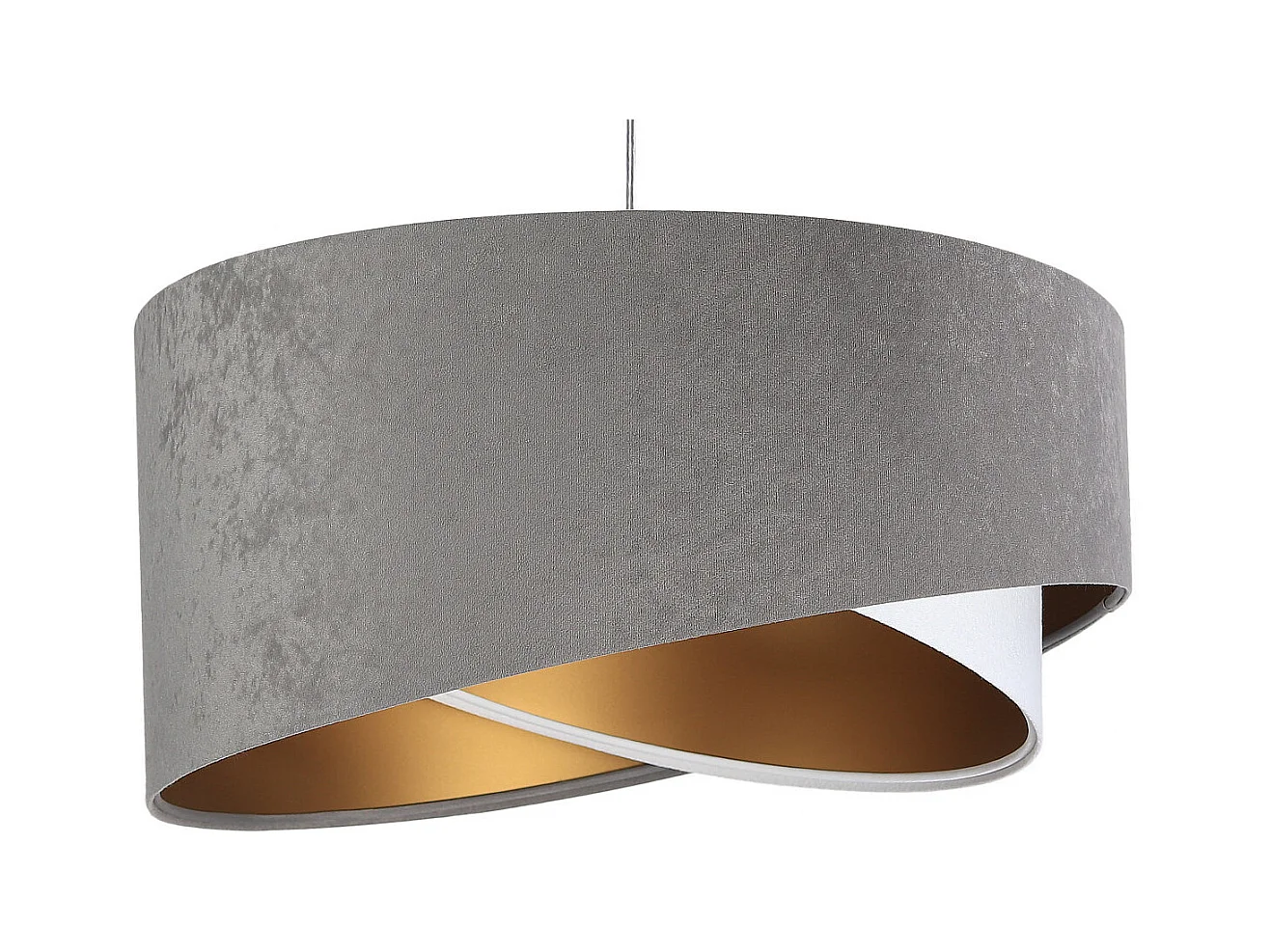 Hängeleuchte Galaxy Velour 50 cm Grau