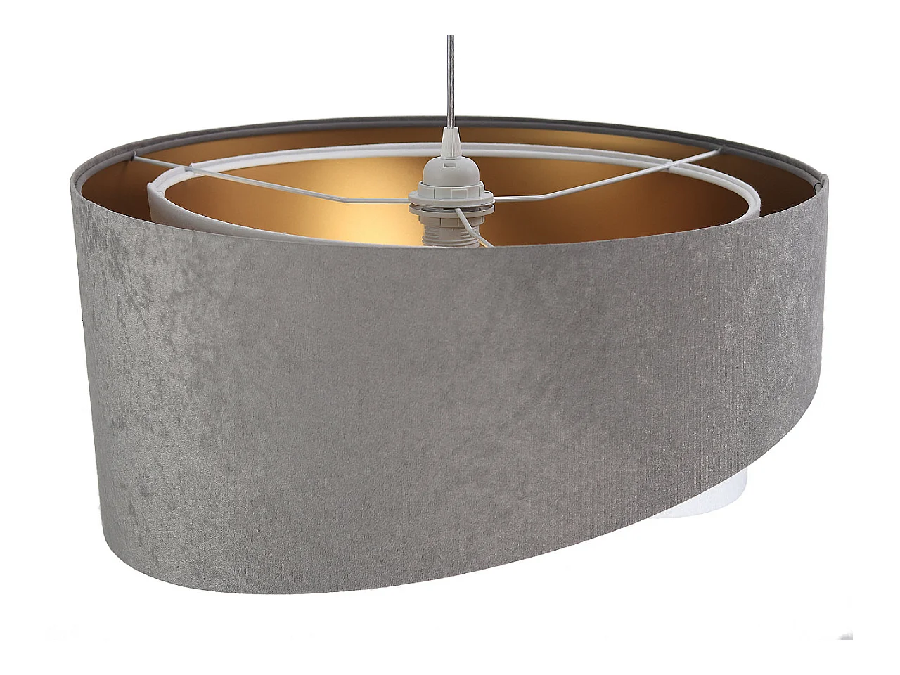 Hängeleuchte Galaxy Velour 50 cm Grau