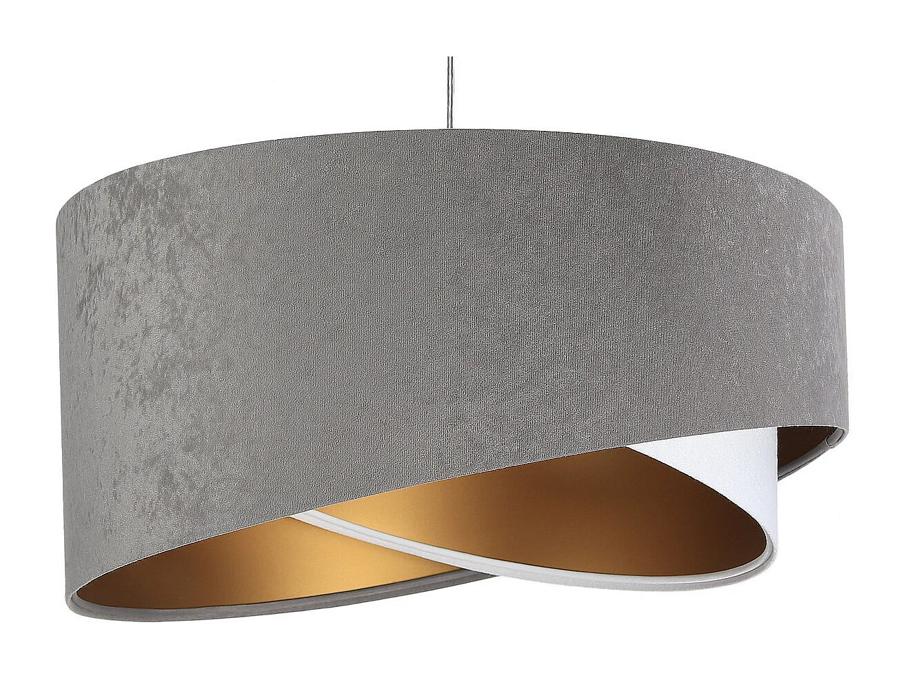 Suspension Galaxy Velour 50 cm Gris