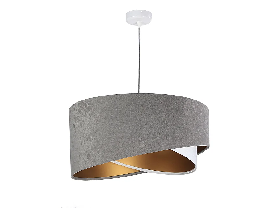 Suspension Galaxy Velour 50 cm Gris