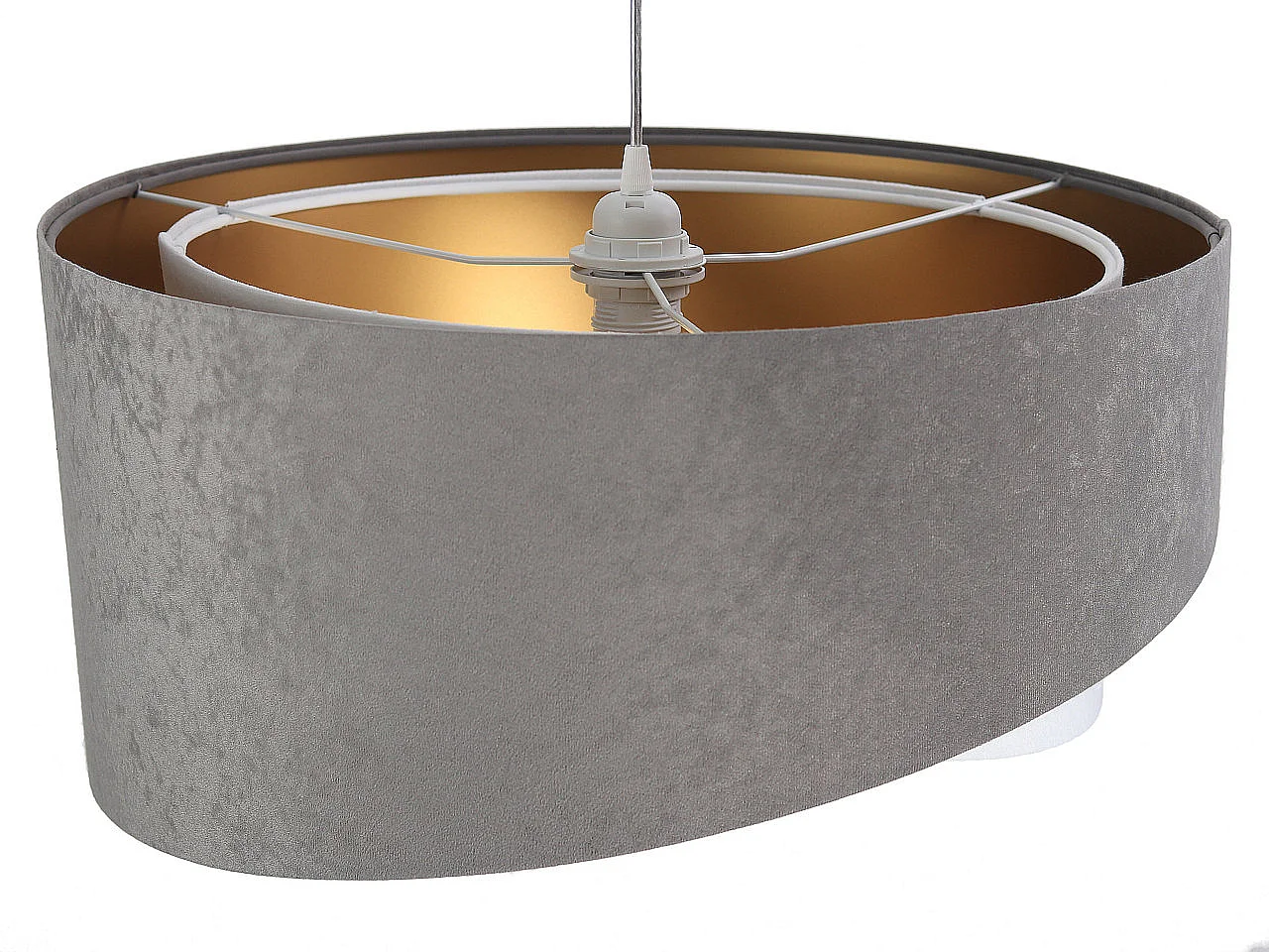 Suspension Galaxy Velour 50 cm Gris