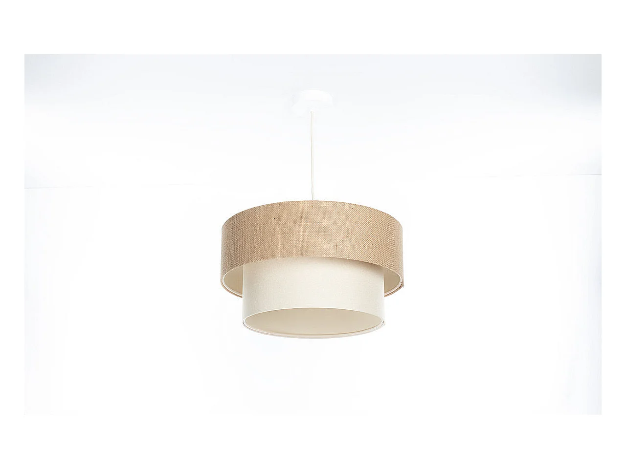 Suspension Duo Boho Beige Ø40cm