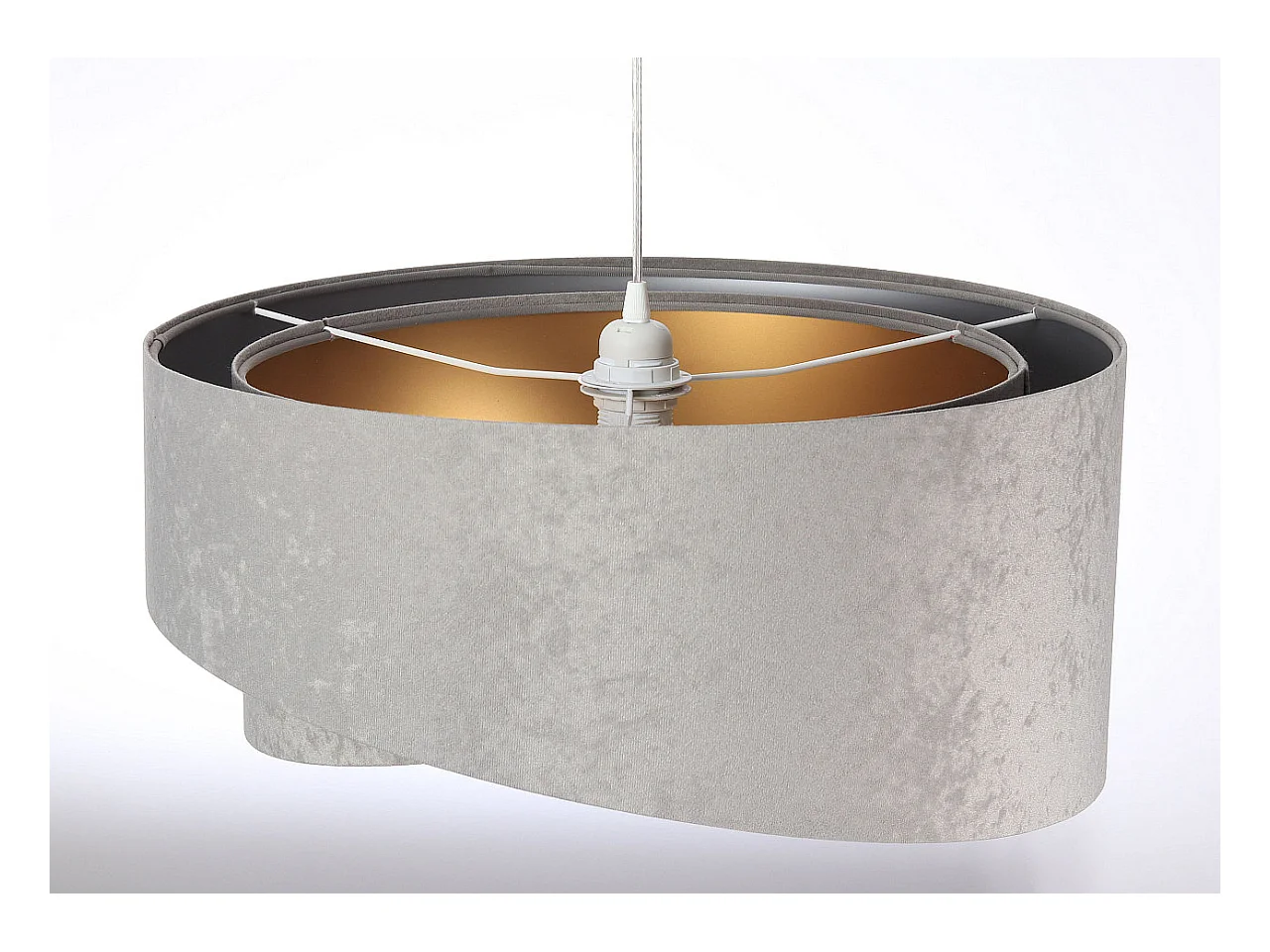 Hängeleuchte Galaxy Velour 50 cm Grau