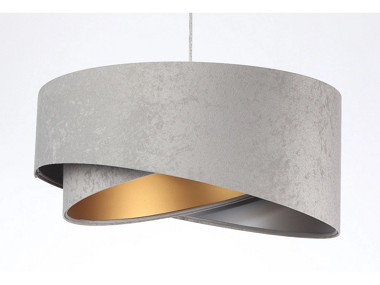 Suspension Galaxy Velour 50 cm Gris