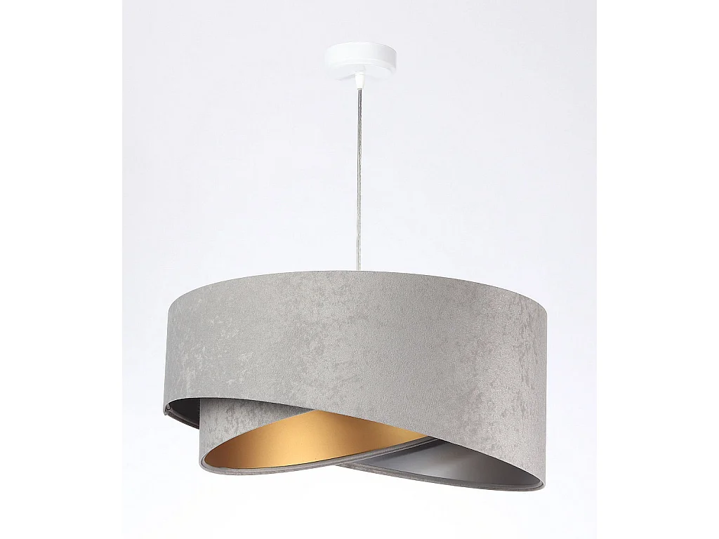 Suspension Galaxy Velour 50 cm Gris