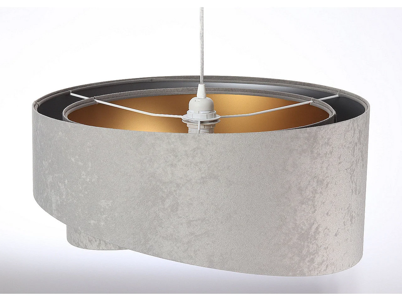 Suspension Galaxy Velour 50 cm Gris