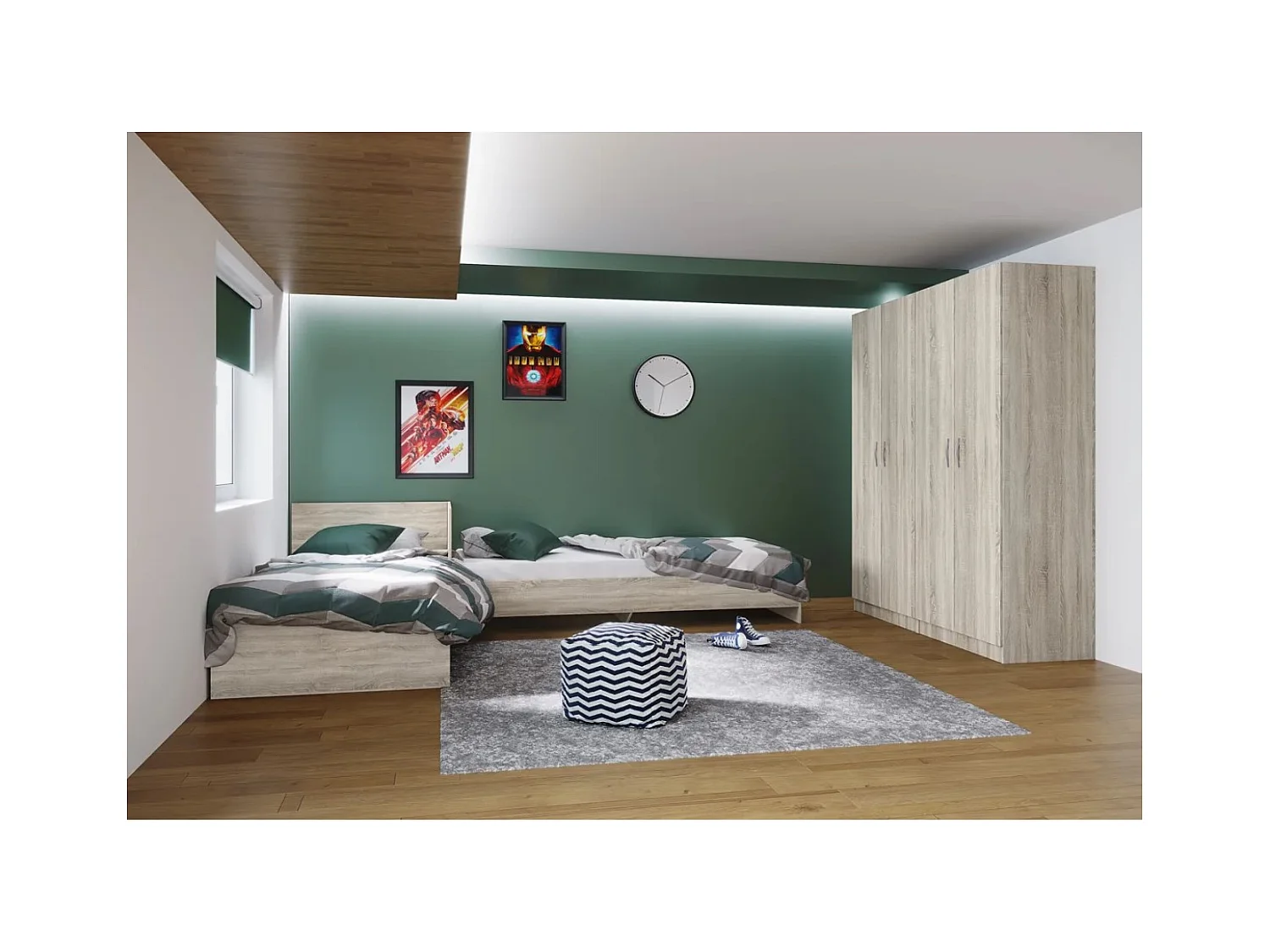 Chambre d'enfants Marta/grise