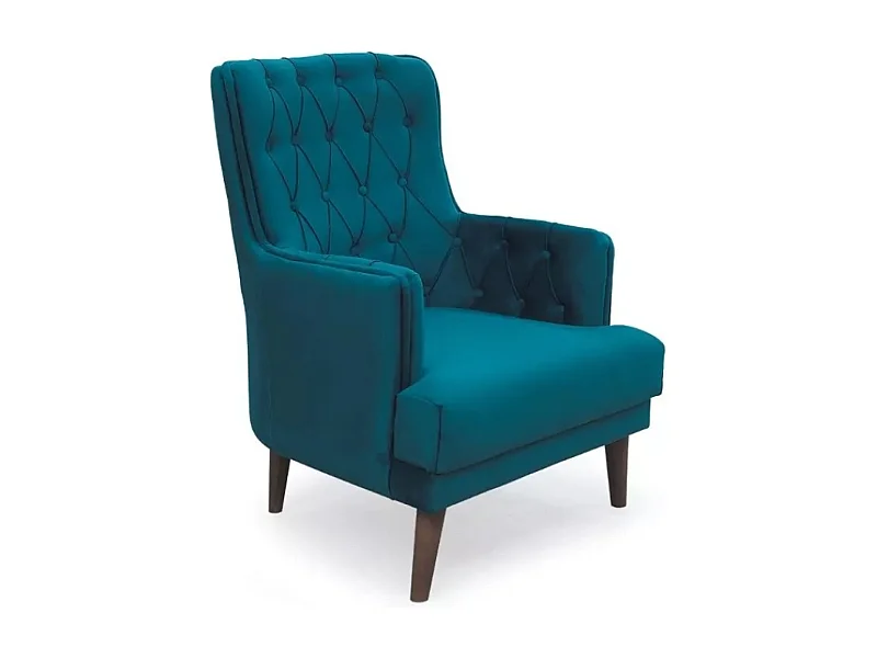 Fauteuil Charleston/Tissu/verte