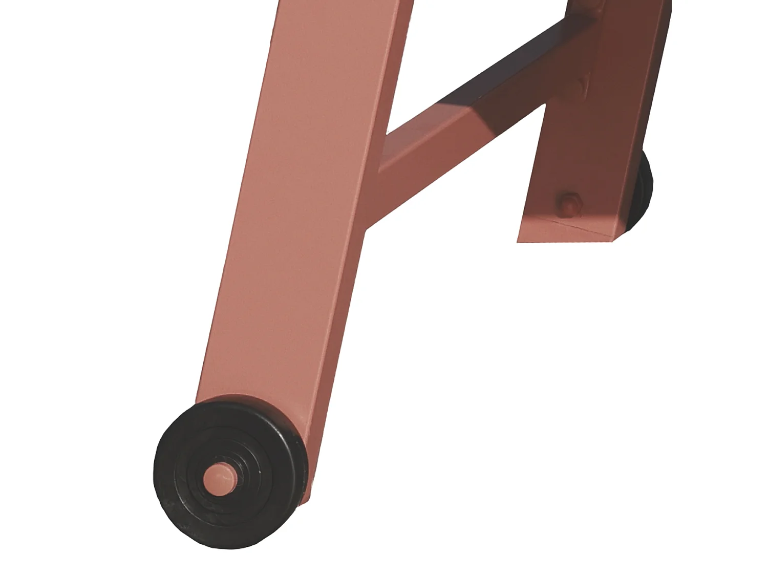 Set van 2 BARBADOS ligstoelen en bijzettafel in terracotta textilene - terracotta aluminium