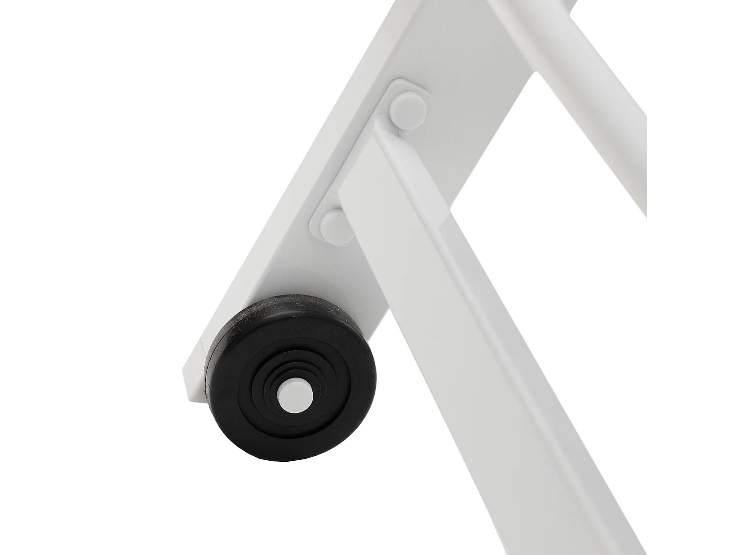 Set 2 bains de soleil et table d'appoint BARBADOS en textilène gris - aluminium blanc - HAPPY GARDEN