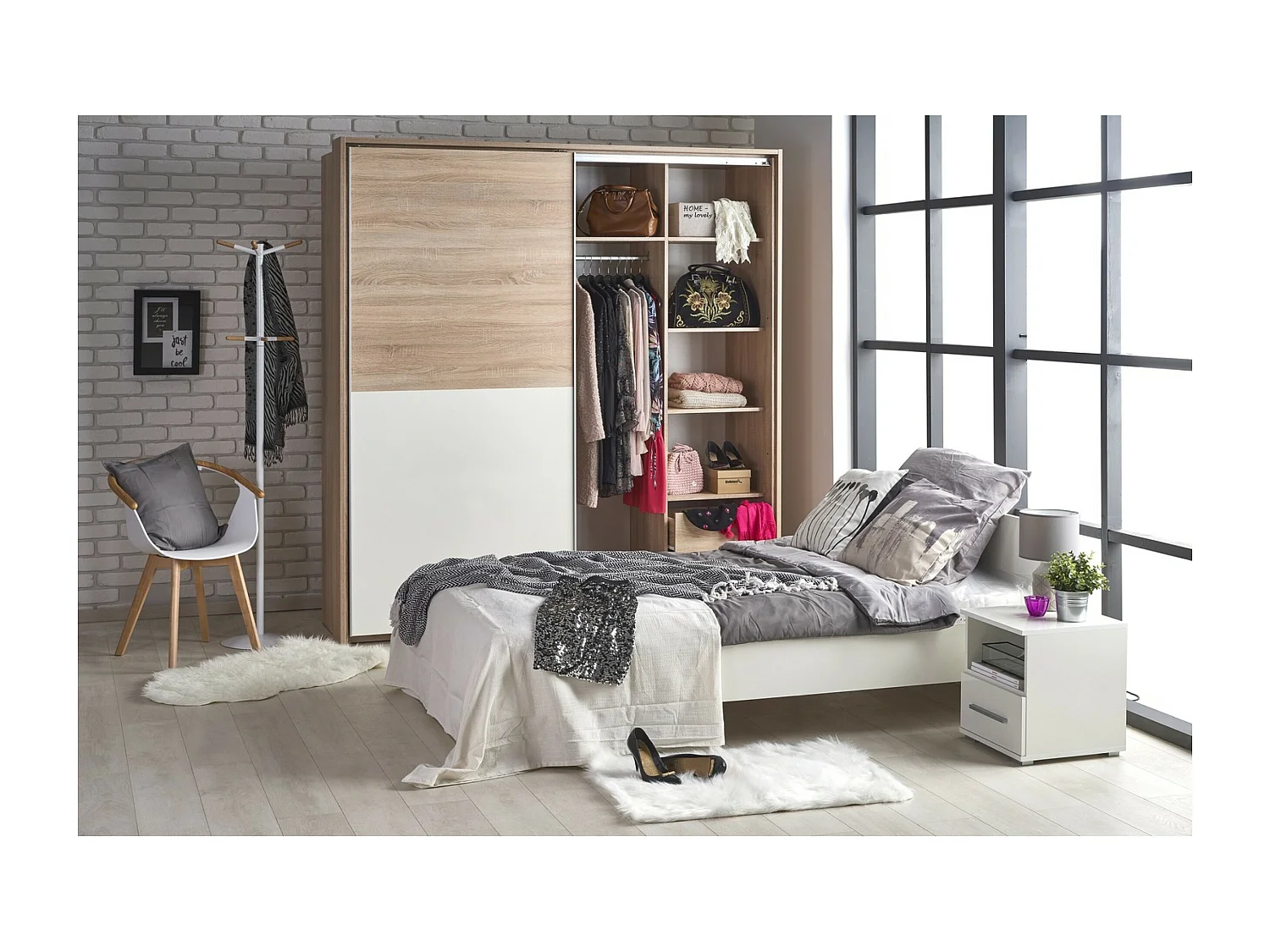 Bett Lima XS (90x200)/Weiß