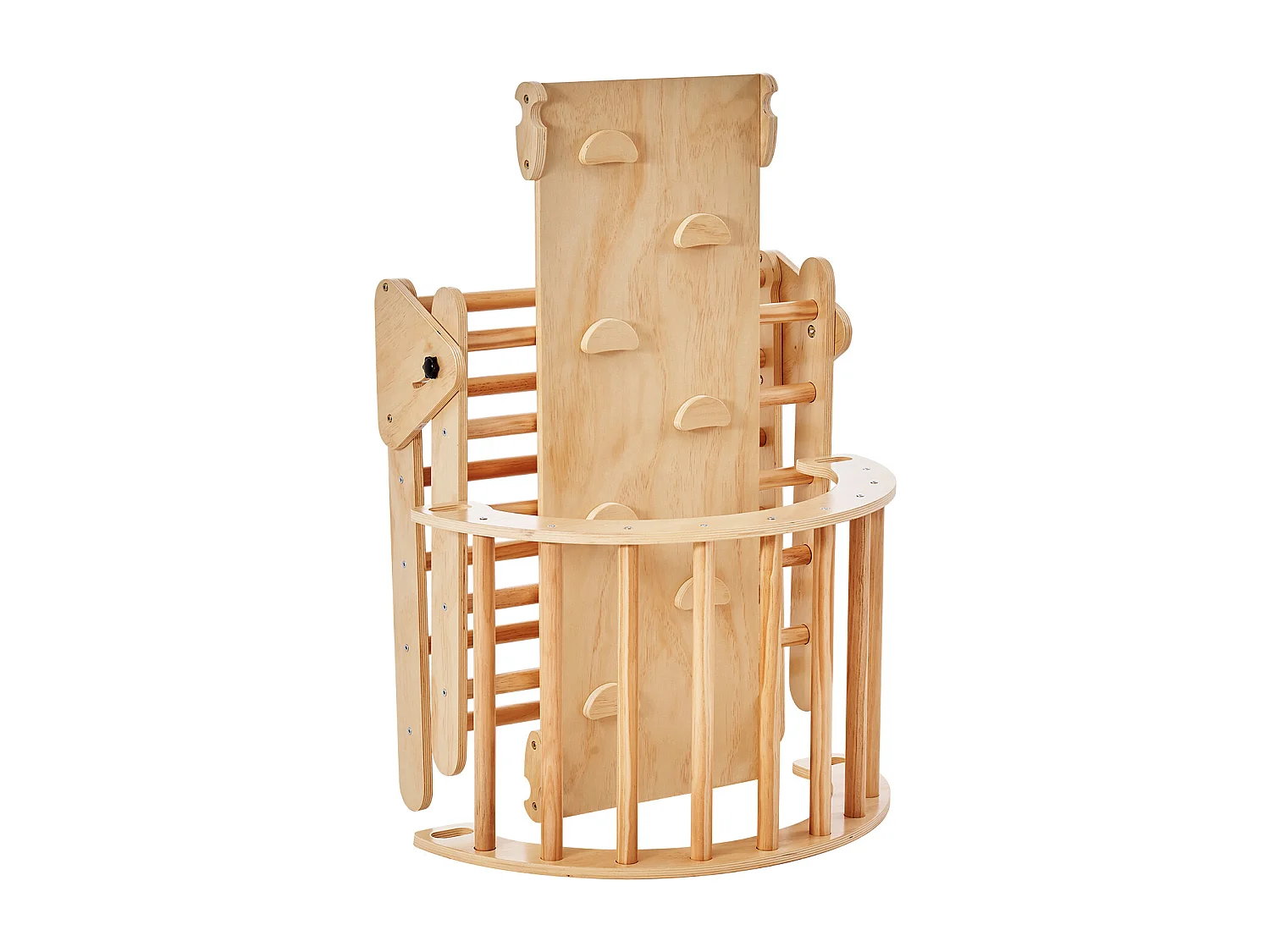 Ensemble de Triangles SucceBuy Pikler 5 En 1 de SucceBuy , Jouets D'escalade Montessori pour Tout-petits, Bois