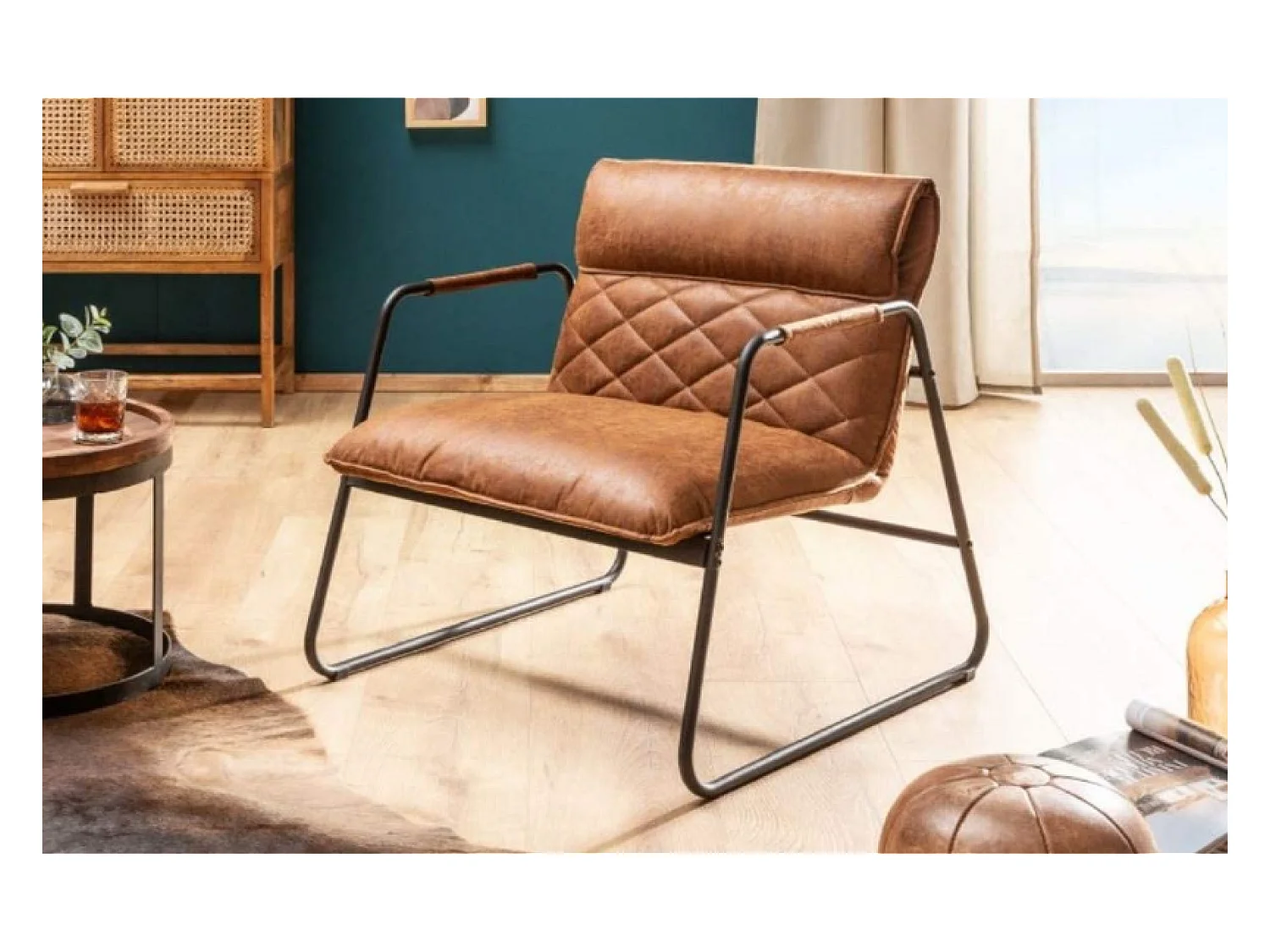 Relax Fauteuil Bety/Tissu/brun