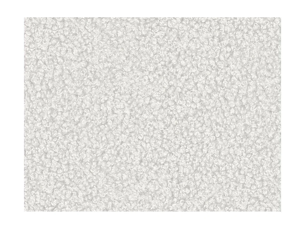 Canapé d'angle ALYA convertible et réversible 4 places en tissu bouclette - Blanc