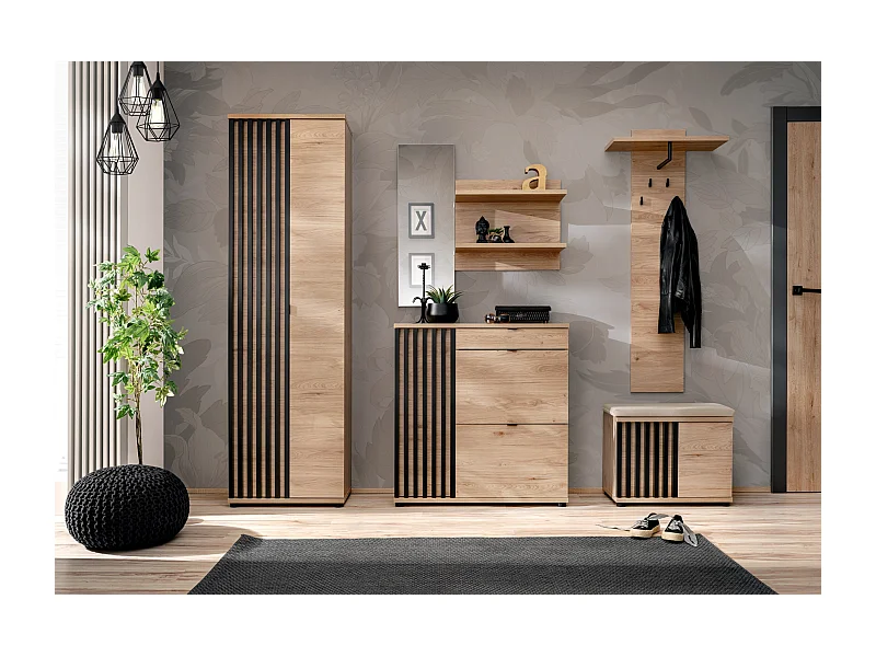 Mobile ingresso moderno rovere e nero 230x202 IP28