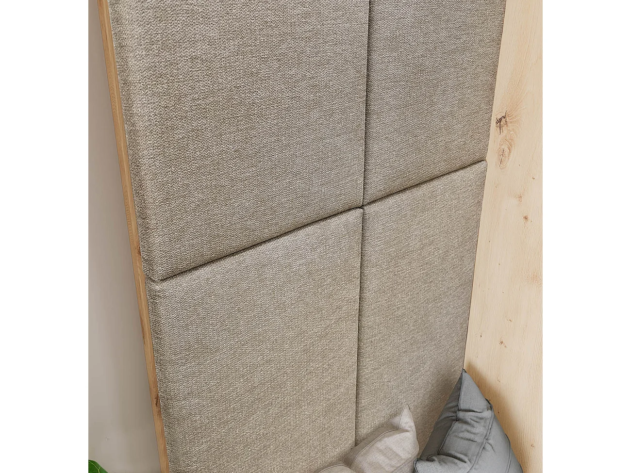 Mobile per ingresso invertibile rovere e grigio opaco con specchio e seduta 160x201 cm II23