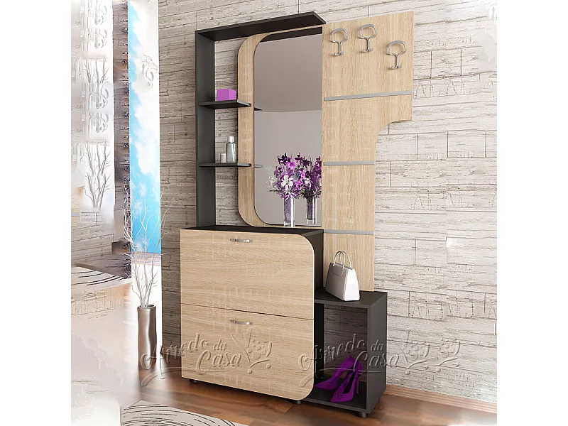 Mobile ingresso 115,5x190,5 rovere e wengè IU20