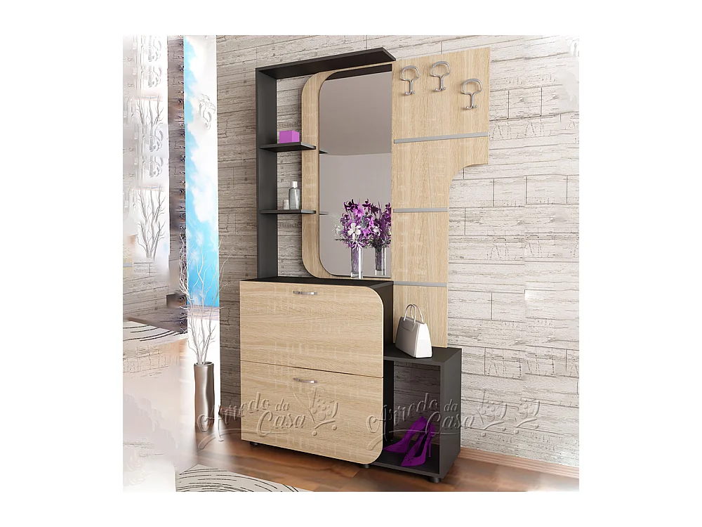 Mobile ingresso 115,5x190,5 rovere e wengè IU20