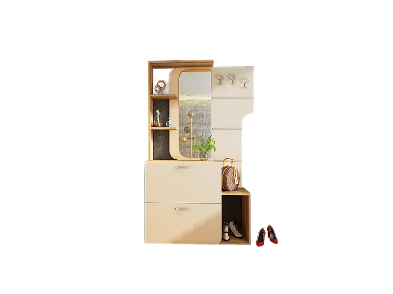 Mobile ingresso 115,5x190,5 rovere naturale e cashmere IU20