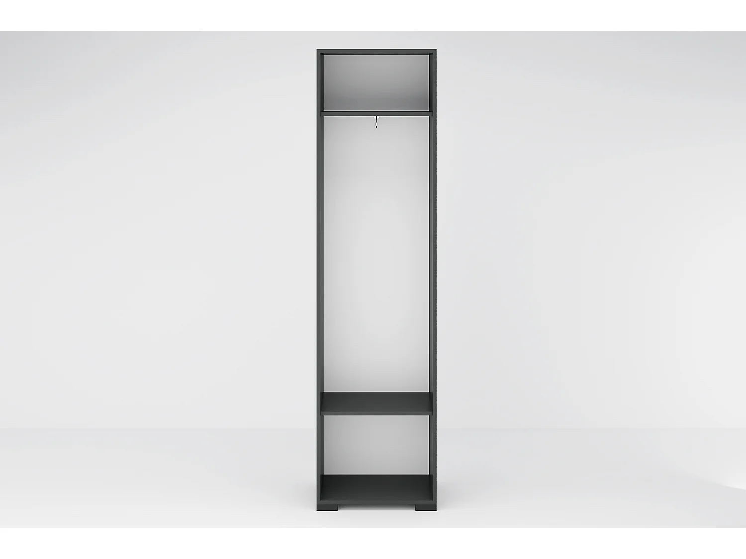 Set mobile ingresso con appendiabiti e specchio in rovere e grigio IG21