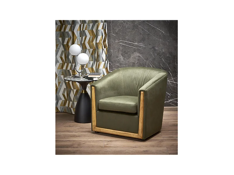 Relax Fauteuil Enrico/Tissu/verte