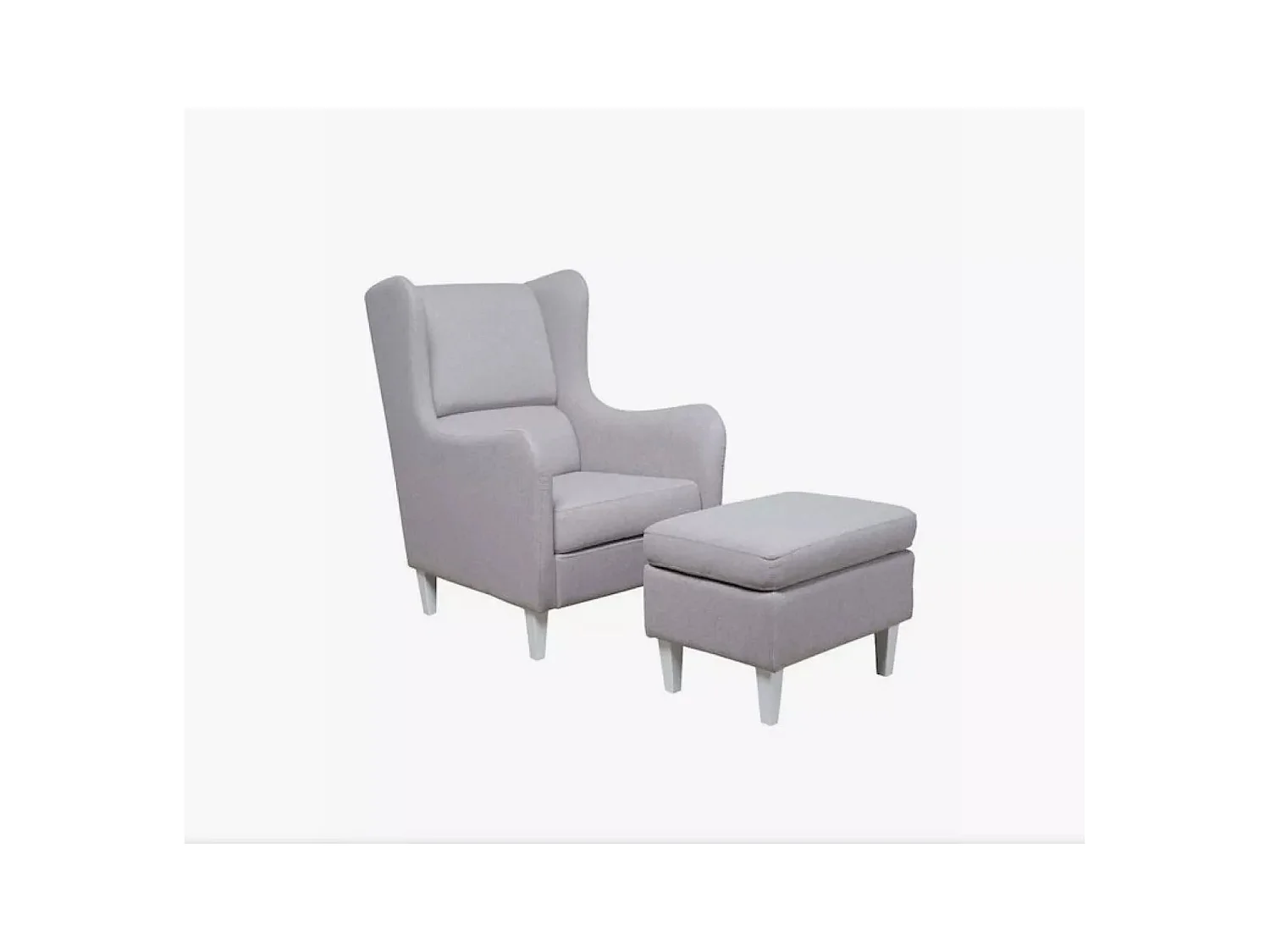 Fauteuil Gracia/Tissu/grise