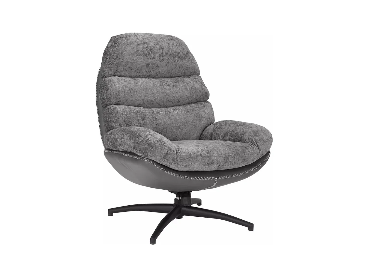 Fauteuil Giselle/Tissu/grise