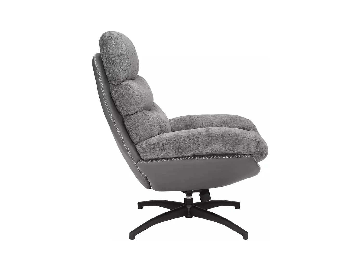 Fauteuil Giselle/Tissu/grise