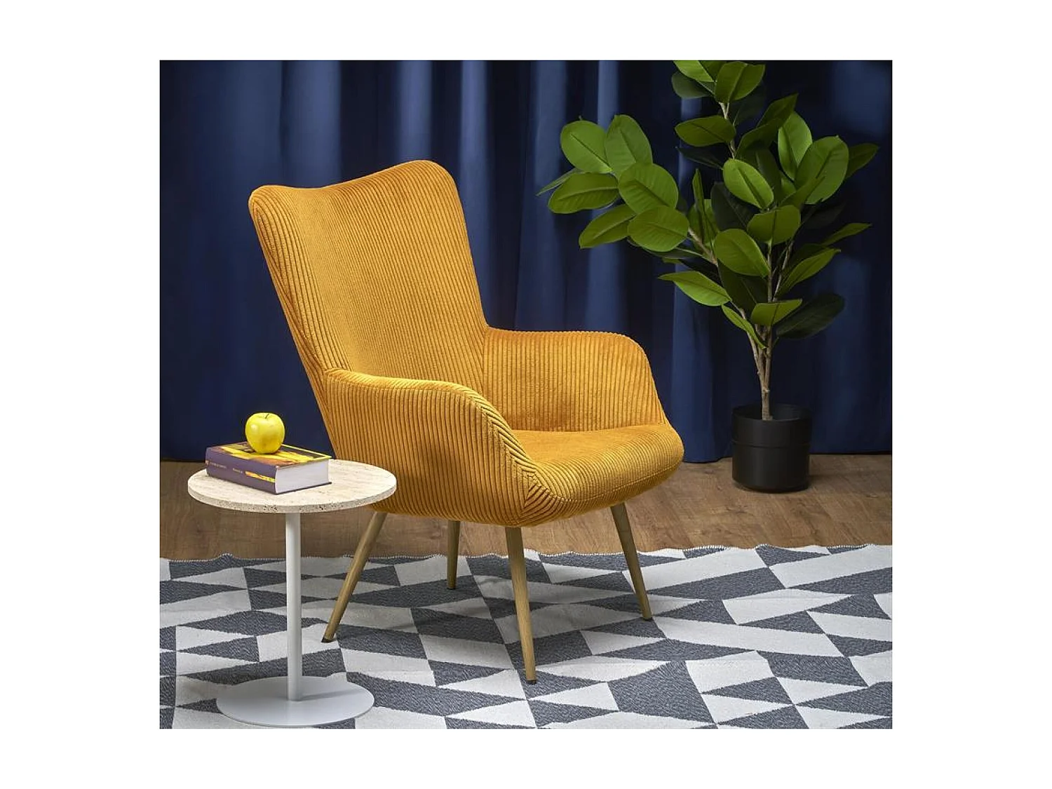 Relax Fauteuil Amaro O/Tissu/jaune