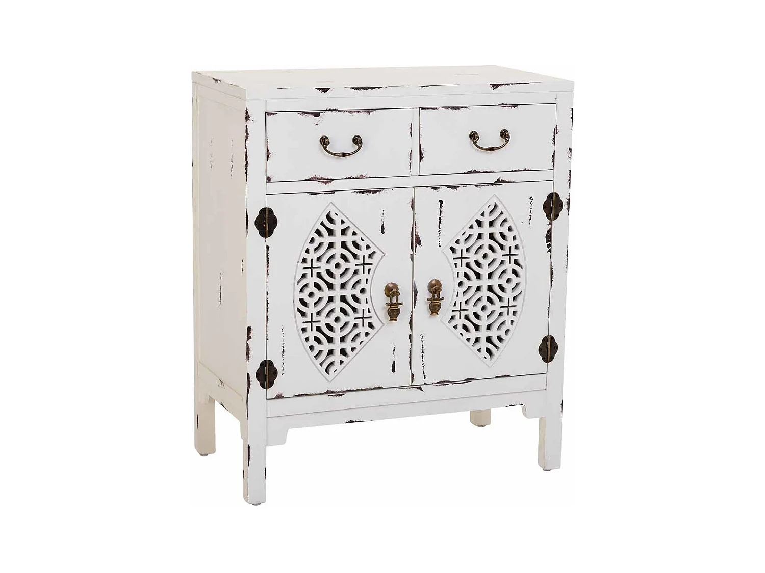 Móvel de hall em madeira em branco 66x36x78h cm