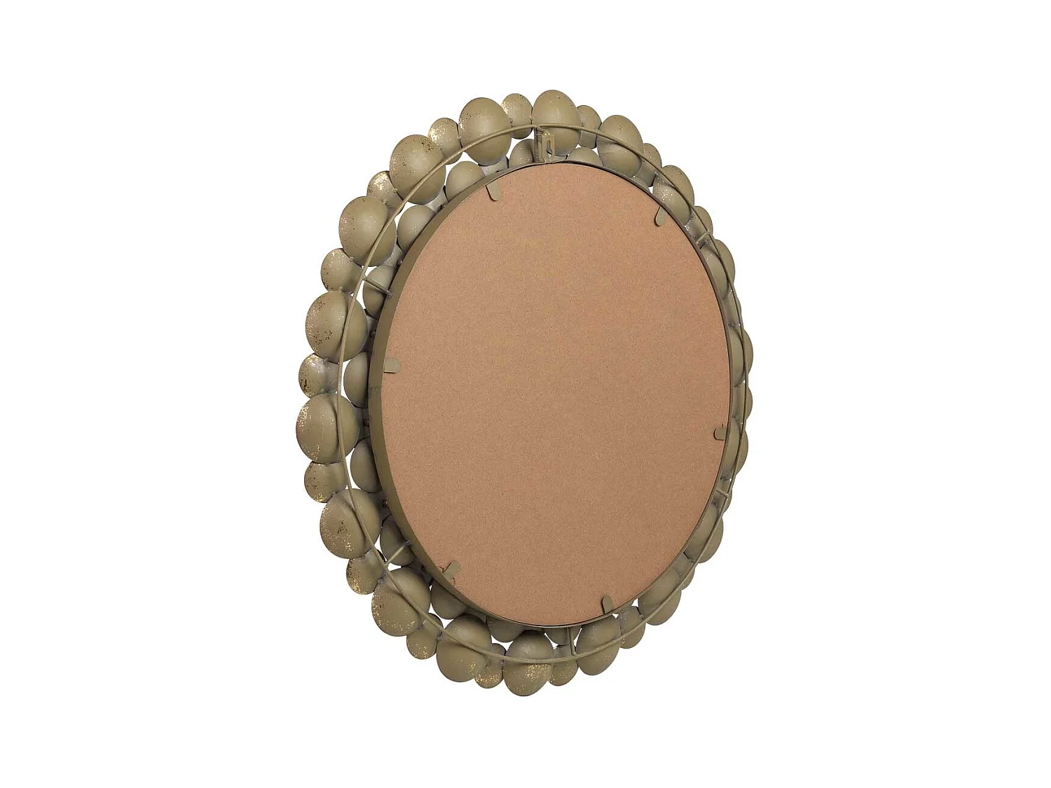 Espelho de parede em metal 59x59x04h cm