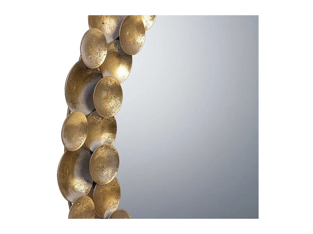 Espelho de parede em metal 59x59x04h cm