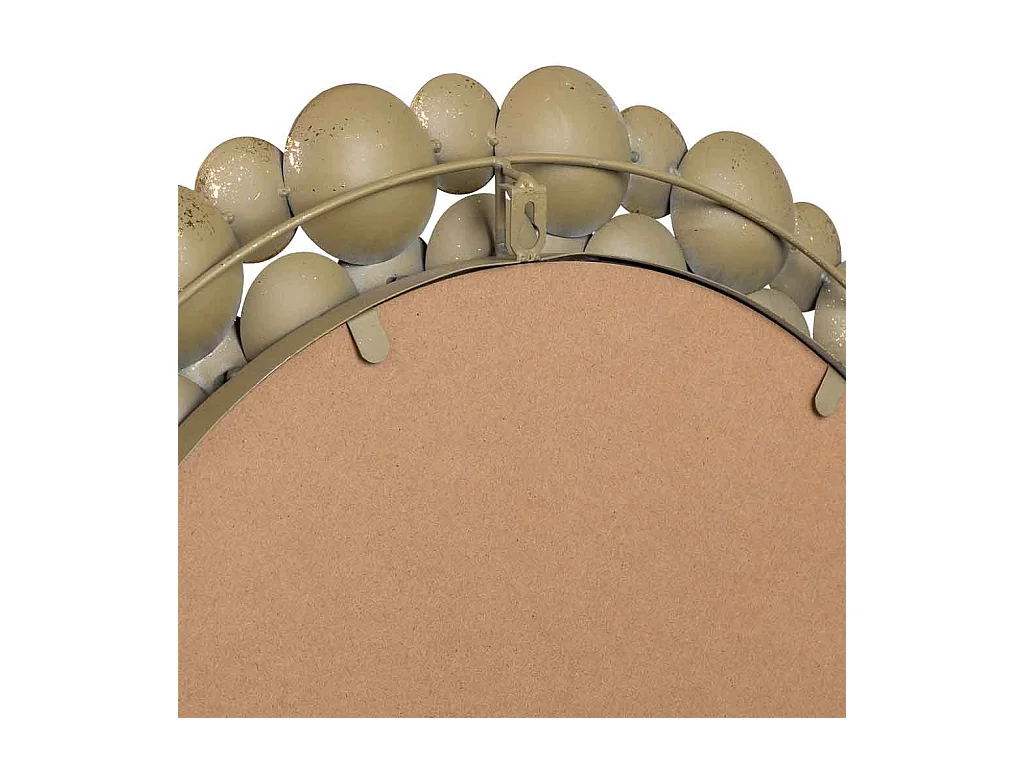 Espelho de parede em metal 59x59x04h cm