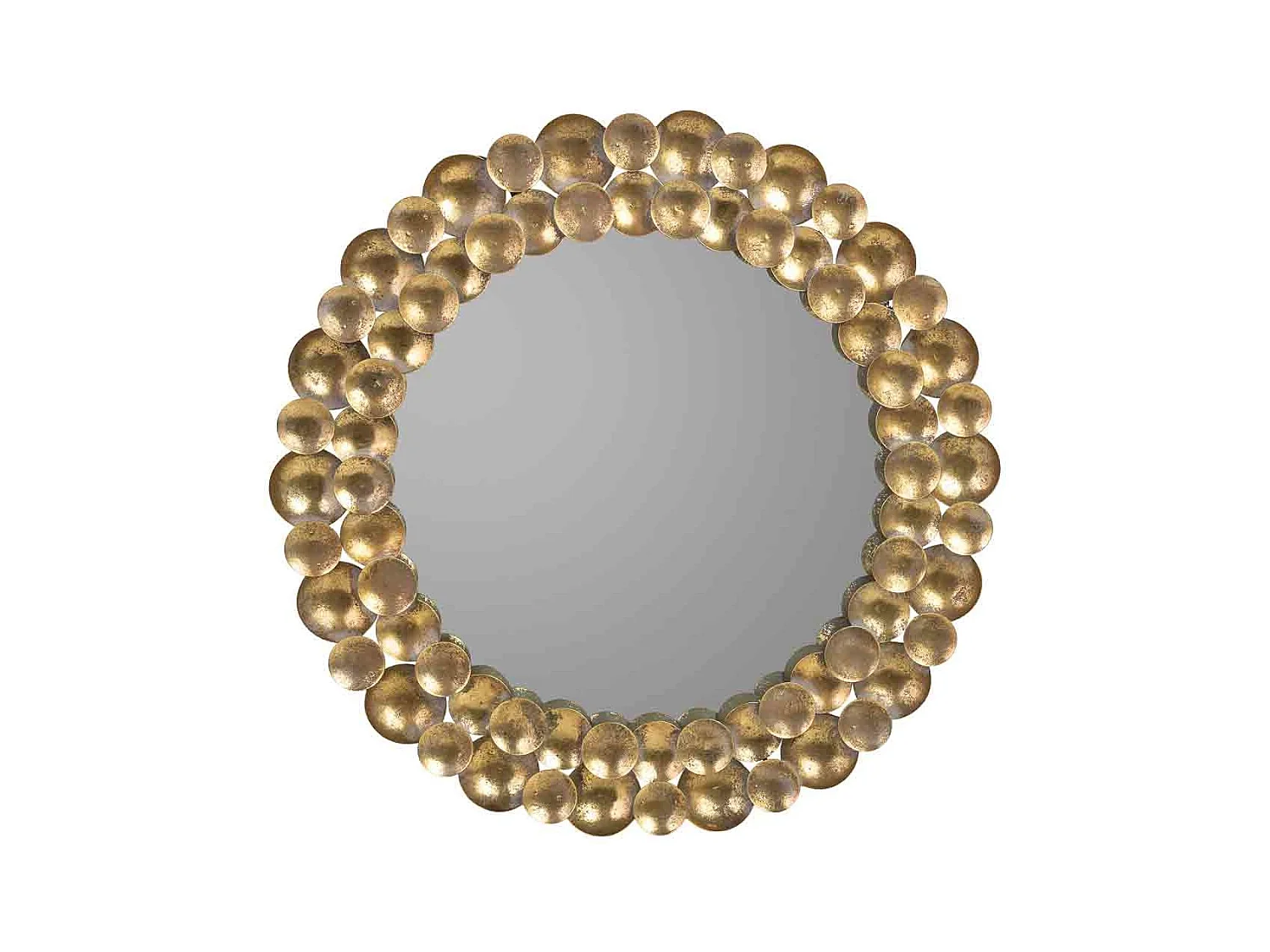 Espejo de pared de metal 59x59x04h cm