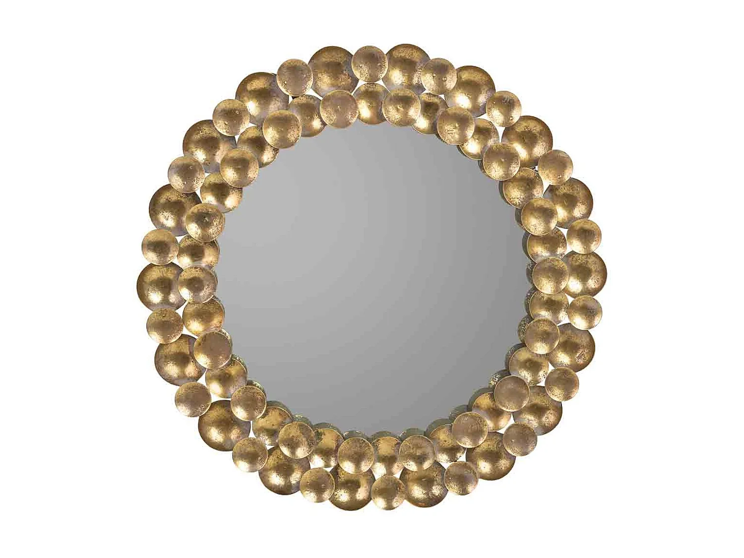 Metallwandspiegel 59x59x04h cm