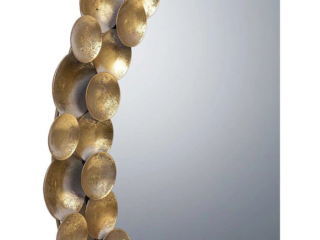 Metallwandspiegel 59x59x04h cm