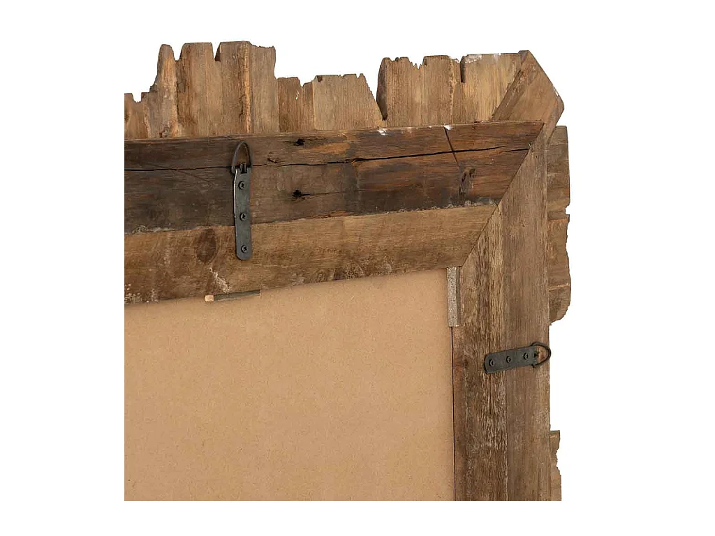 Miroir en bois 91x109x03,5h cm