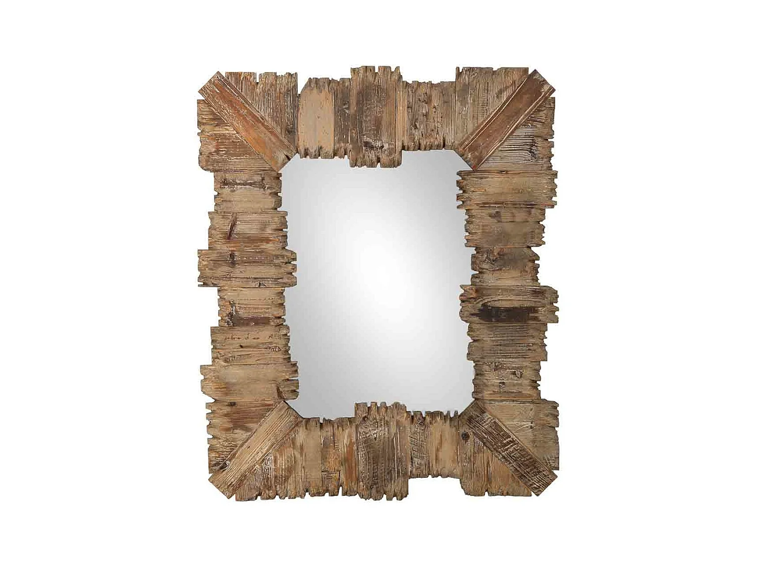 Miroir en bois 91x109x03,5h cm