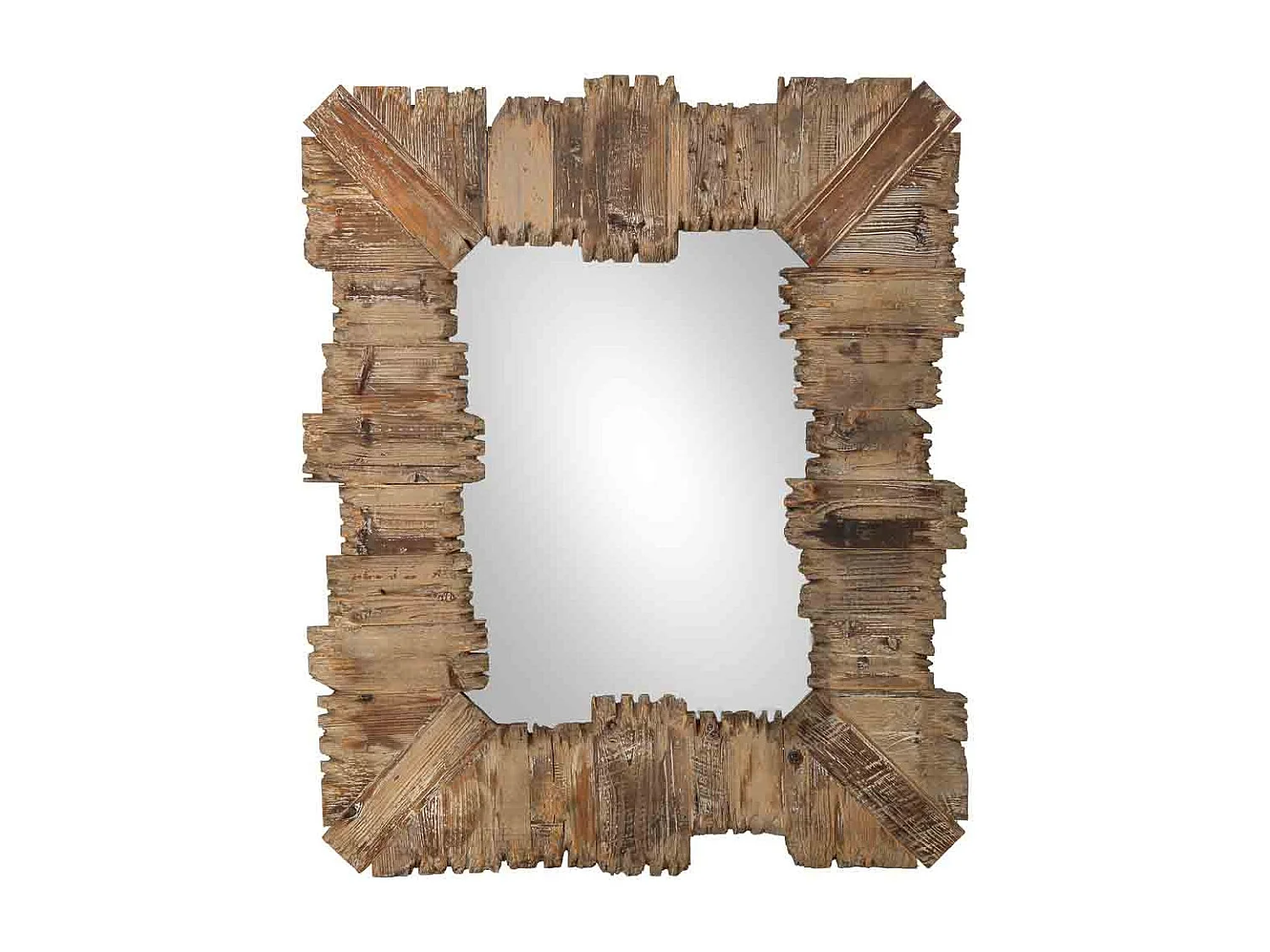 Specchio in legno 91x109x03,5h cm